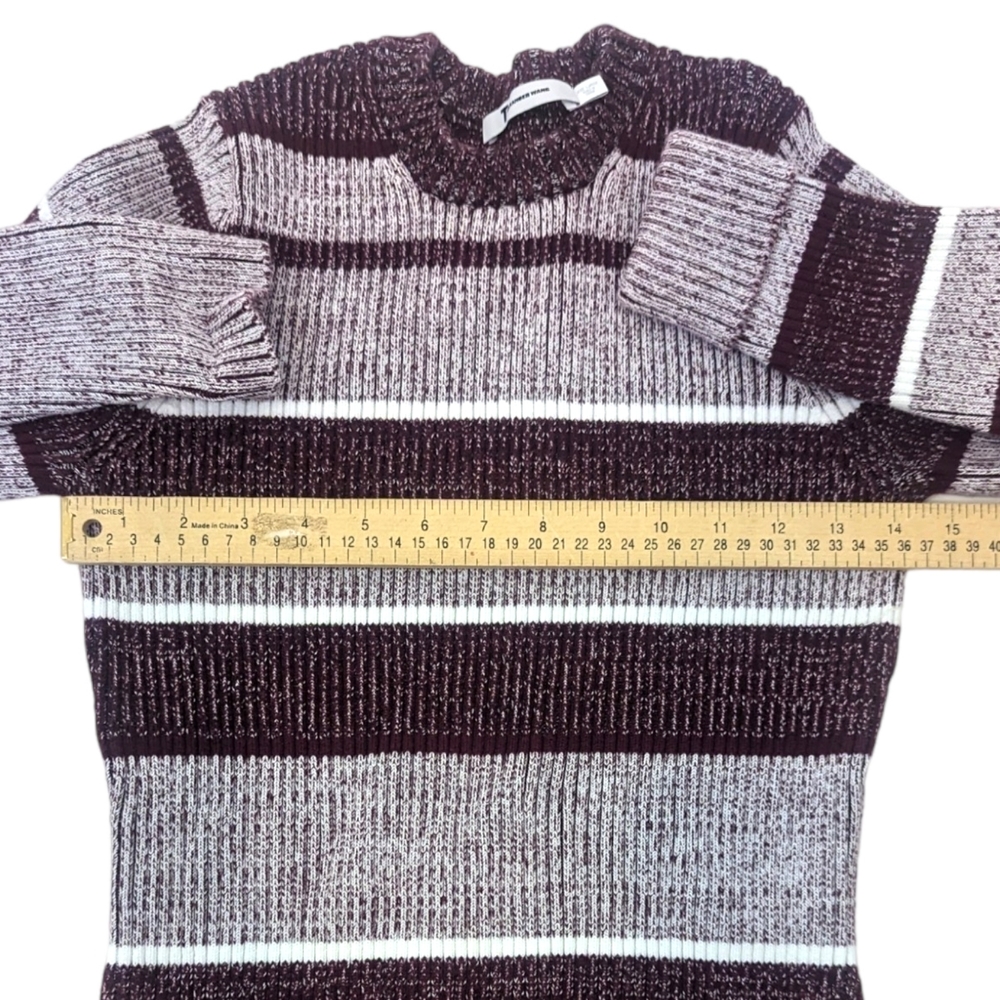 Alexander Wang Ribbed Knit Pullover Sweater Designer Crew Neck Womens Large - Picture 7 of 8